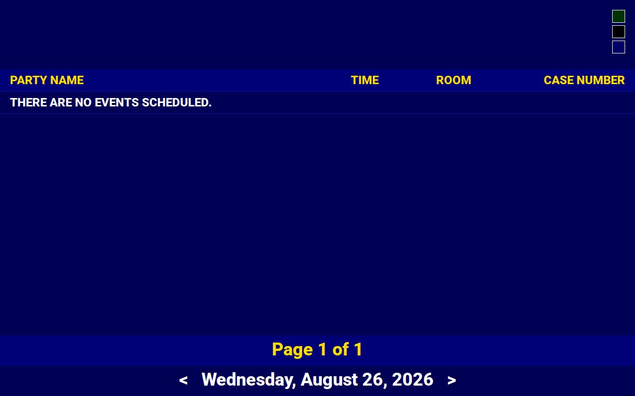 Sanilac County court dates MiCOURT public calendar display controls