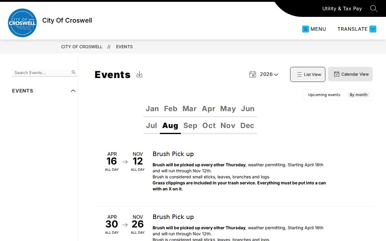 Croswell court docket civic events source